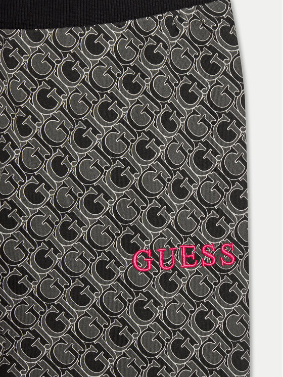 Guess Guess Pantaloni trening J4YQ11 KA6R4 Negru Relaxed Fit