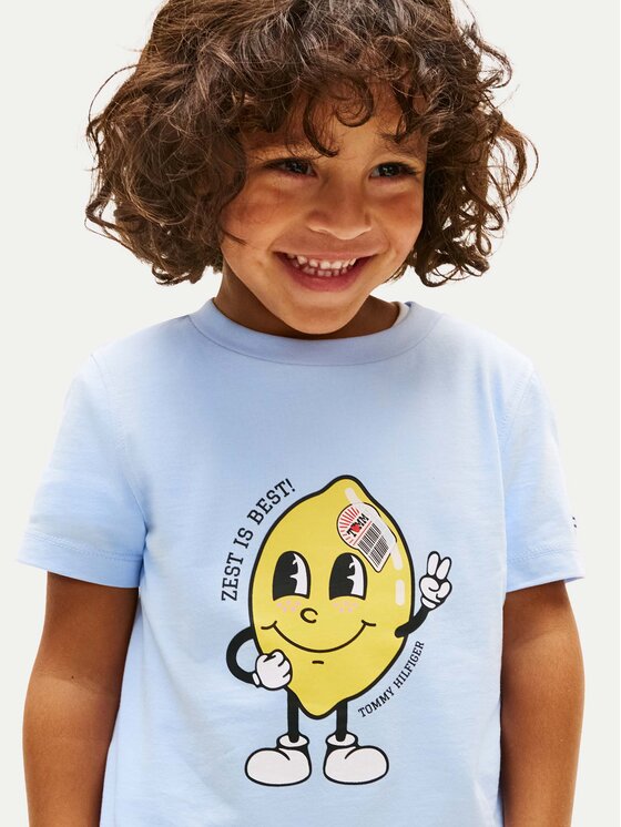 Tommy Hilfiger Tommy Hilfiger T-Shirt KB0KB10274 Ανοιχτό μπλε Regular Fit