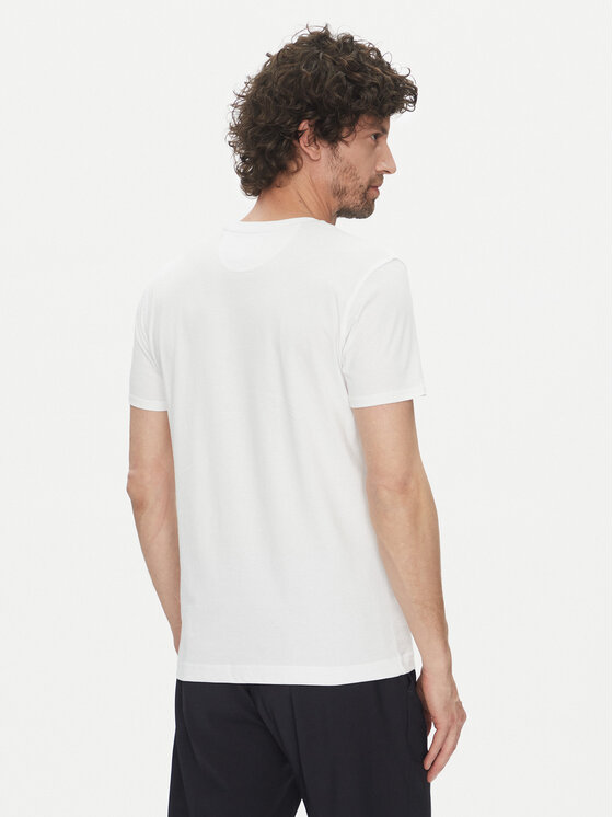 La Martina La Martina T-krekls Vernie MAR009 JS206 Balts Regular Fit