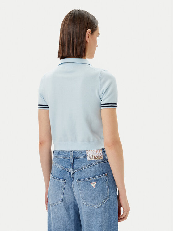 Guess Jeans Guess Jeans Kardigāns W5GR03 Z3HO2 Gaiši zils Regular Fit