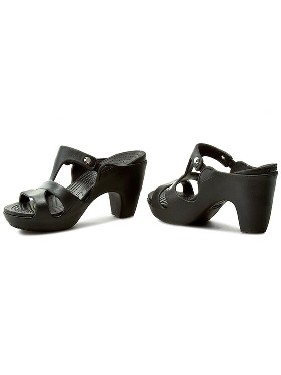 Crocs Pantoletten Cyprus V Heel W 201301 Schwarz Modivo