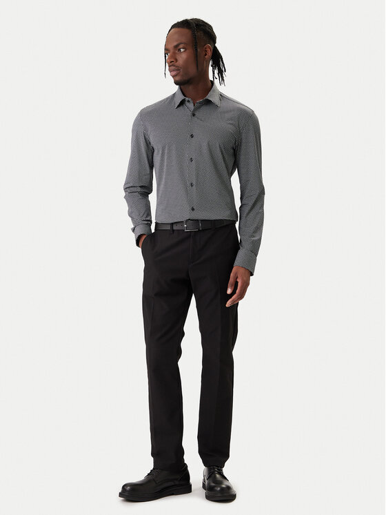 BOSS BOSS Koszula P-Hank 50556102 Czarny Slim Fit