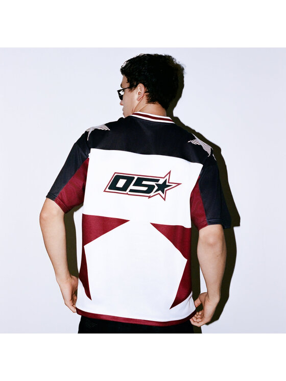 2005 2005 Longsleeve Rerace Jersey Biały Oversize