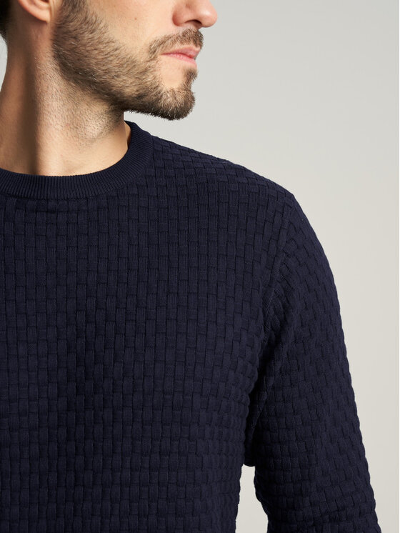 Willsoor Willsoor Sweter 59100 Granatowy Regular Fit