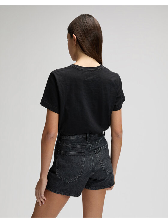 Lee Lee T-Shirt PERFECT TEE Czarny Regular Fit
