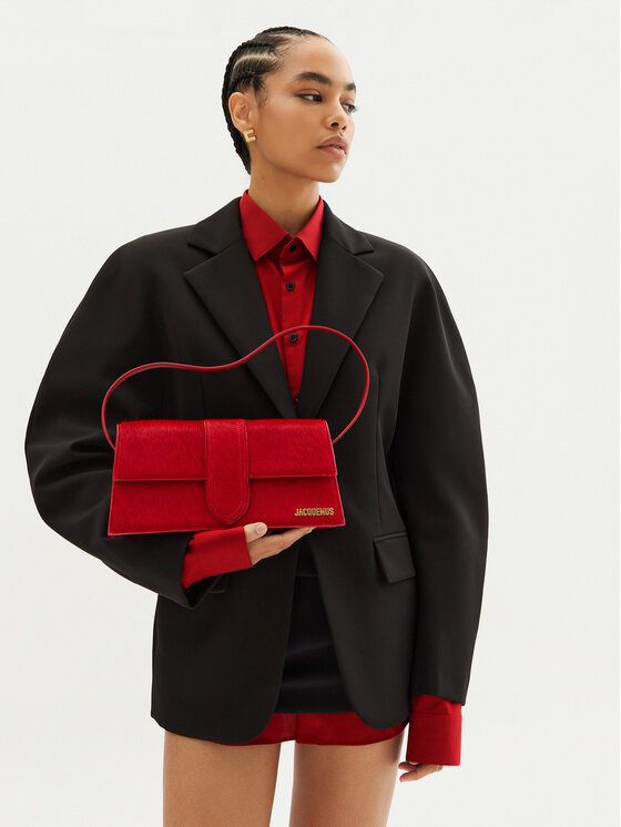 JACQUEMUS JACQUEMUS Ročna torba Le Bambino Long 221BA013 Rdeča