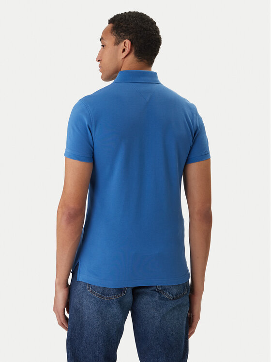 Tommy Hilfiger Tommy Hilfiger Polo särk 1985 MW0MW17771 Sinine Slim Fit