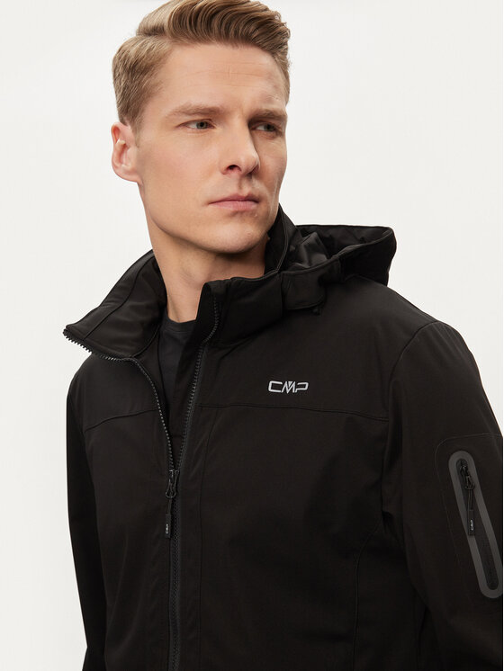 CMP CMP Kurtka przeciwdeszczowa 39A5027 Czarny Regular Fit