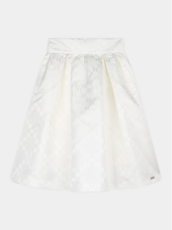 Karl Lagerfeld Kids Karl Lagerfeld Kids Szoknya Z30095 D Ekru Regular Fit