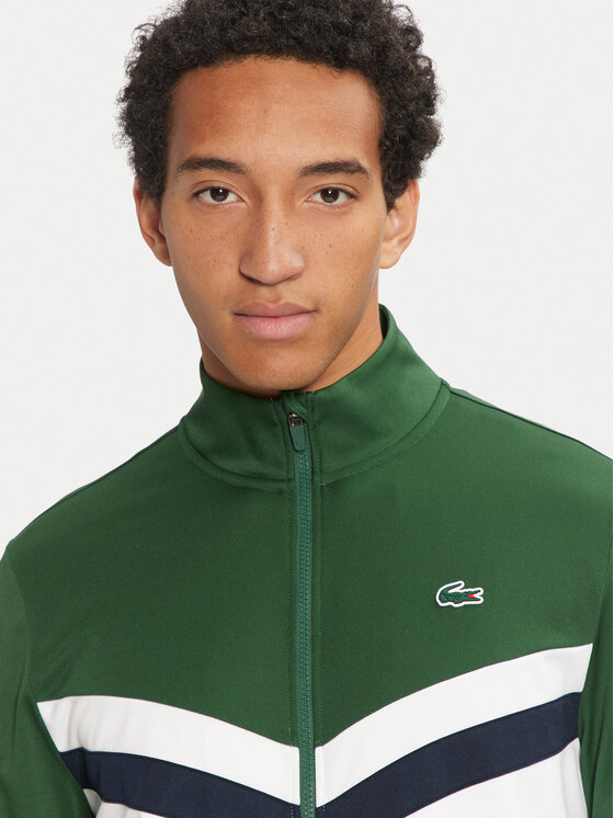 Lacoste Lacoste Majica dugih rukava SH2646 Zelena Regular Fit