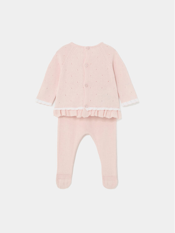Mayoral Mayoral Completo maglia e ghettine 1528 Rosa Regular Fit