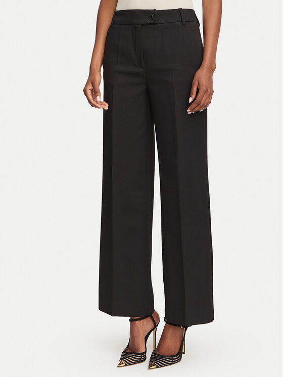 Marella Marella Riidest püksid Emme by Marella Ghinea 2625136081 Must Straight Fit