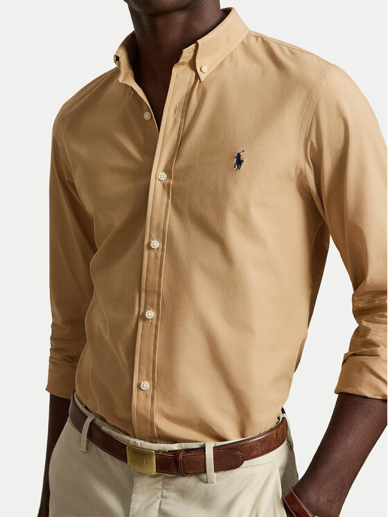 Polo Ralph Lauren Polo Ralph Lauren Сорочка 710929348503 Темно-бежевий Slim Fit