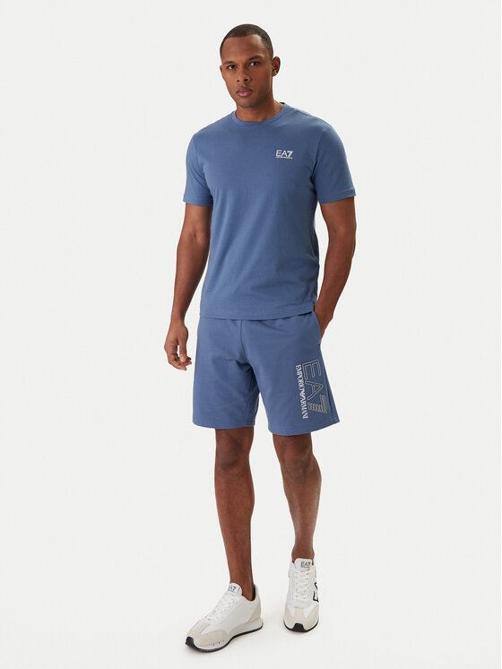 EA7 Emporio Armani EA7 Emporio Armani T-Shirt 8NPT25 PJVPZ Granatowy Regular Fit