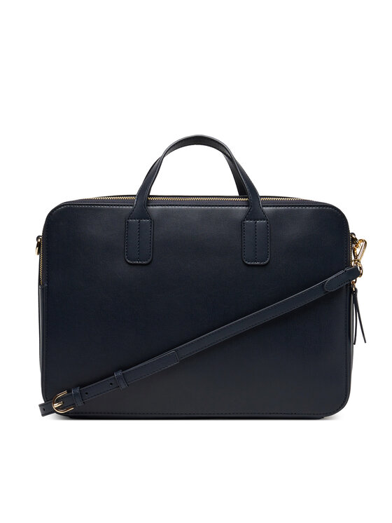 Tommy Hilfiger Tommy Hilfiger Taška na laptop Th Icon Laptop Bag AW0AW18004 Tmavomodrá