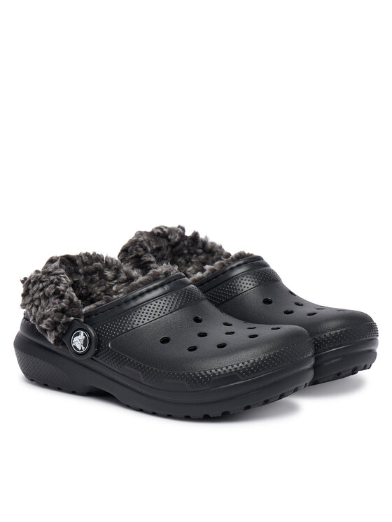Crocs Crocs Шльопанці Classic Fleece Lined Clog K 212856 Чорний