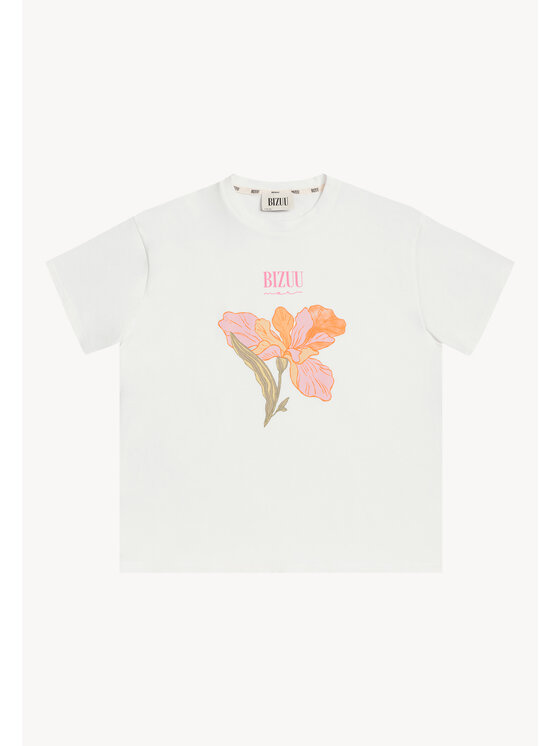 BIZUU BIZUU T-Shirt TISHAL Bílá Standard Fit