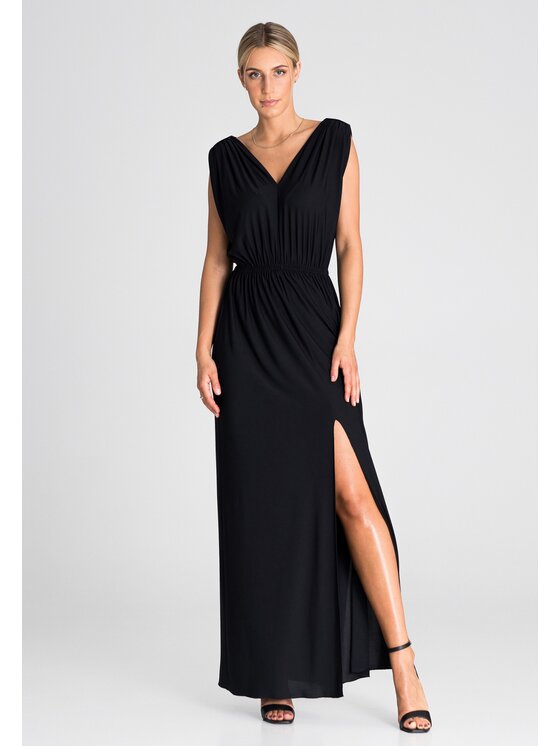 FIGL FIGLFIGL Vestito M947 Nero Regular Fit