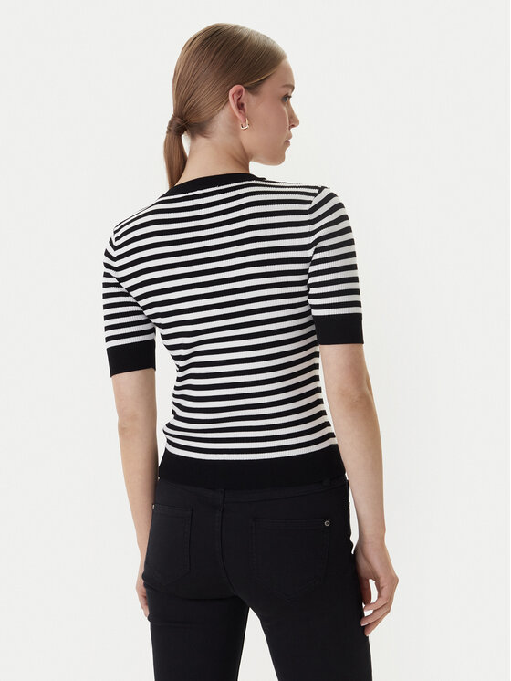 Morgan Morgan Pulover 261-MATTEA Črna Slim Fit