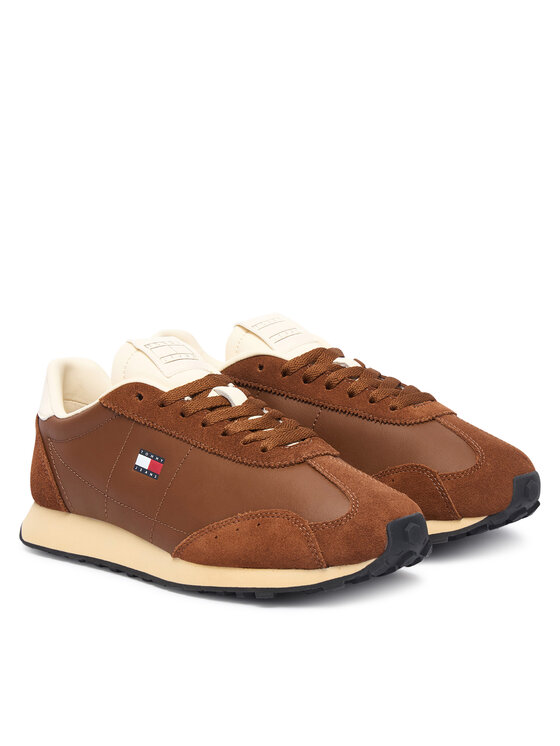 Tommy Jeans Tommy Jeans Αθλητικά Retro Runner Archive Ltr EN0EN03097 Καφέ