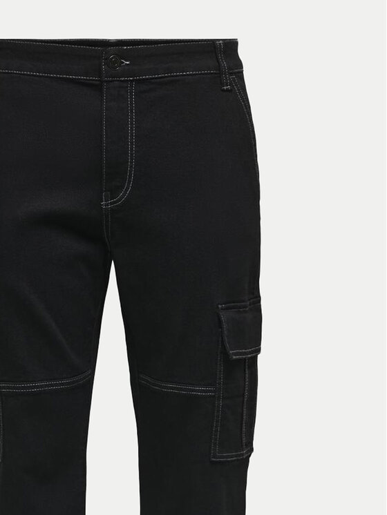 Only & Sons Only & Sons Hlače Sedge 22030724 Crna Straight Fit