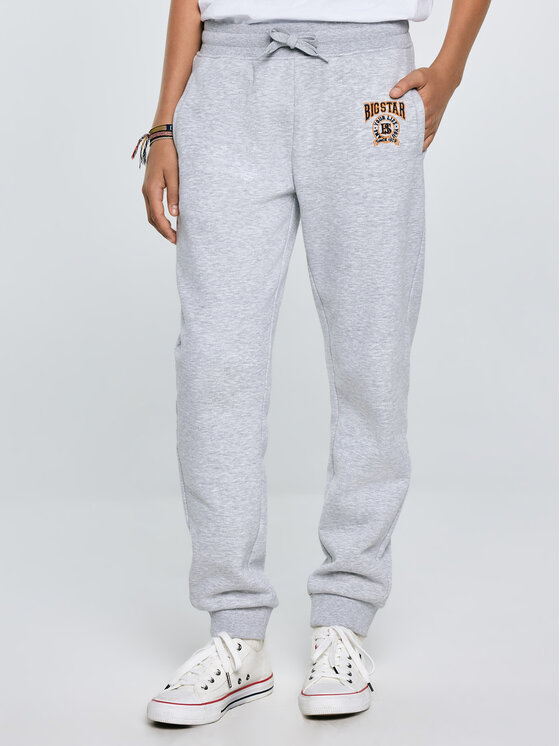 BIG STAR BIG STAR Spodnie dresowe LIRONP Szary Basic Fit