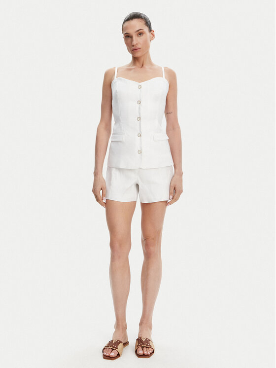 Guess Guess Top W5GH0L WH5L2 Bílá Regular Fit