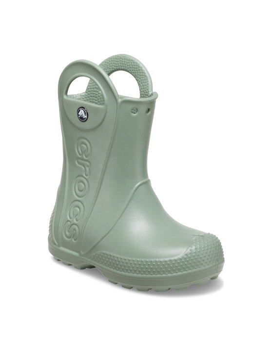 Crocs Crocs Gumijasti škornji Handle Rain Boot Kids 12803 Zelena