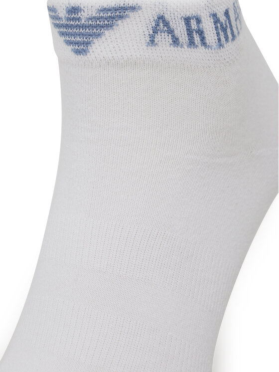 Emporio Armani Emporio Armani Набір 3 пар низьких чоловічих шкарпеток EM000550 AF12276 M0066 Білий