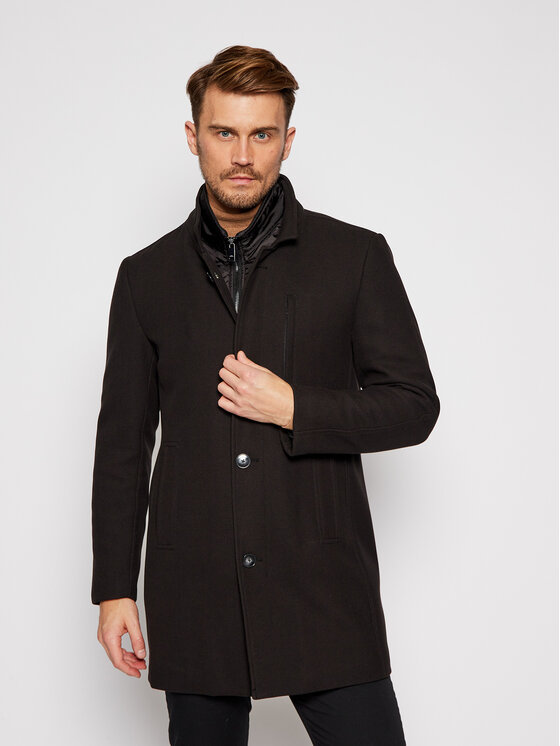 Cappotto di transizione 3993-98 Nero Regular Fit