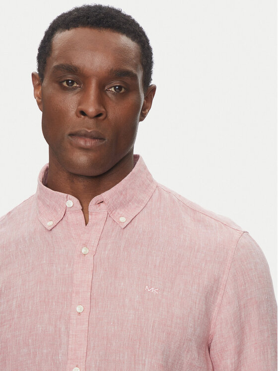 Michael Kors Michael Kors Риза CS4400H4YT Розов Relaxed Fit