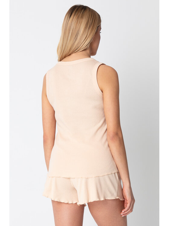 LaLupa LaLupa Piżama LA147 Pomarańczowy Comfort Fit
