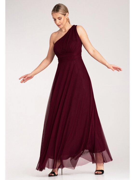 FIGL FIGL Abito da sera M1172 Bordeaux Flared Fit