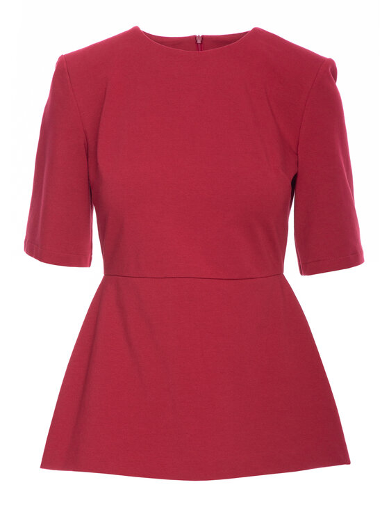 BeWear BeWear Bluzka B305 Bordowy Baggy Fit