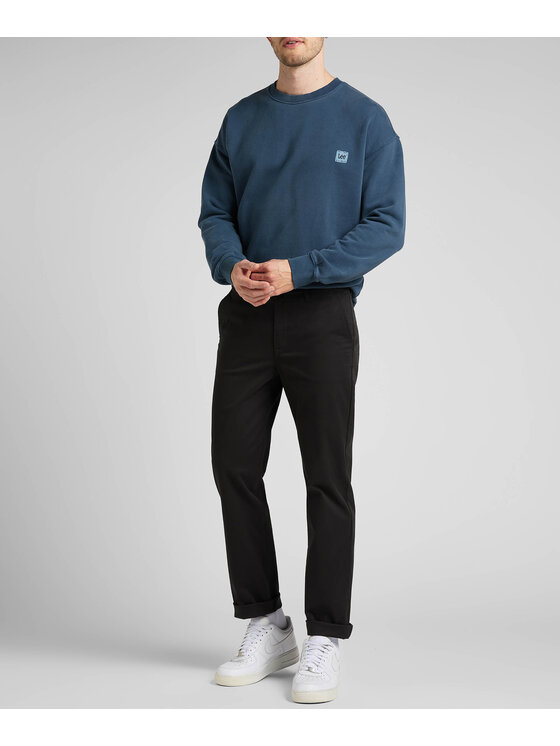 Lee Lee Chinosy L71FTY01 Czarny Regular Fit