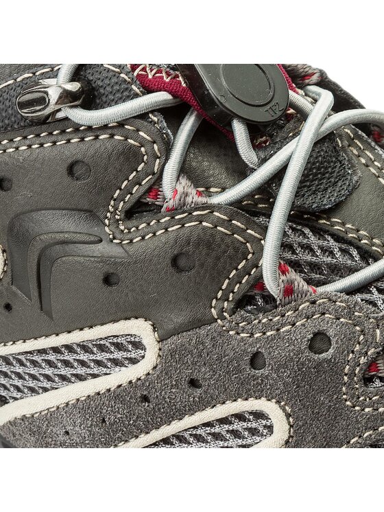 Geox SNAKE - Scarpe senza lacci - dark grey/grigio 