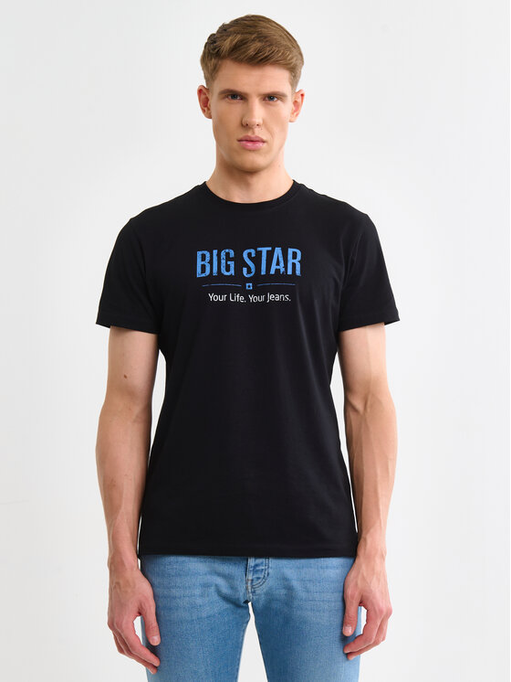BIG STAR BIG STAR T-Shirt BRUNO Czarny Basic Fit