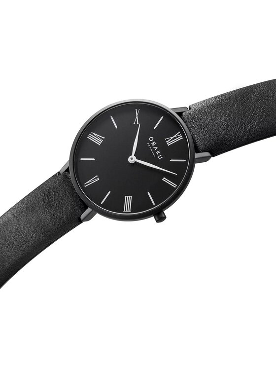 Obaku Obaku Zegarek V283LXBBRB Czarny