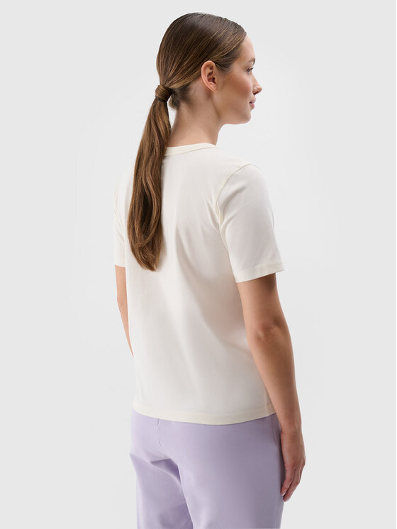 4F 4F T-Shirt EASY WEAR Biały Regular Fit