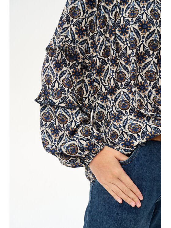 blue shadow blue shadow Bluzka Maddy Granatowy Regular Fit