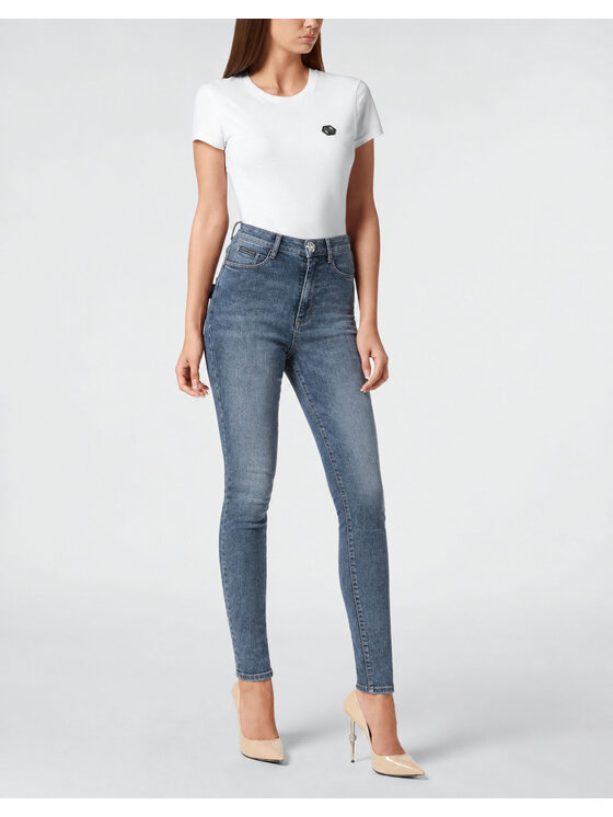 PHILIPP PLEIN PHILIPP PLEIN Jeggins 22713 Šedá Jegging Fit