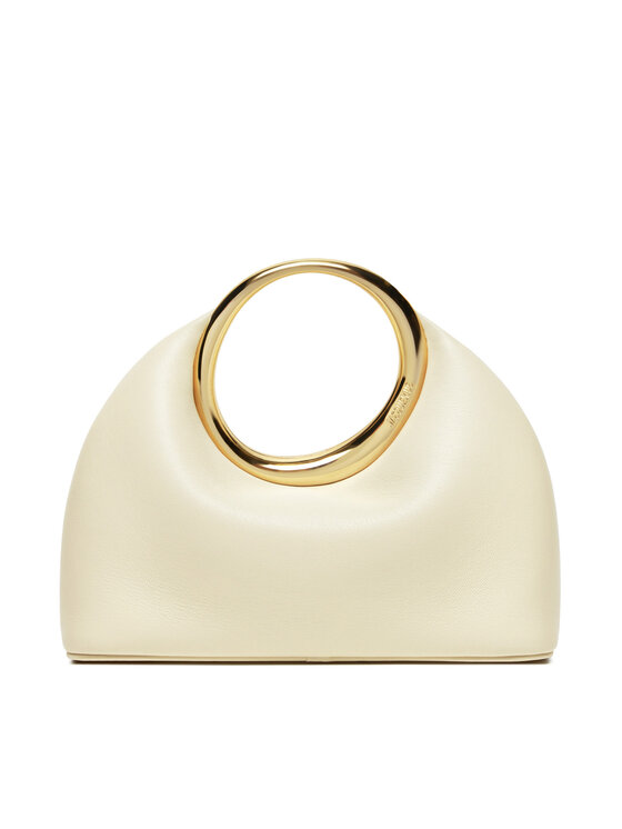 Geantă JACQUEMUS Mini ring handbag 241BA395 Écru