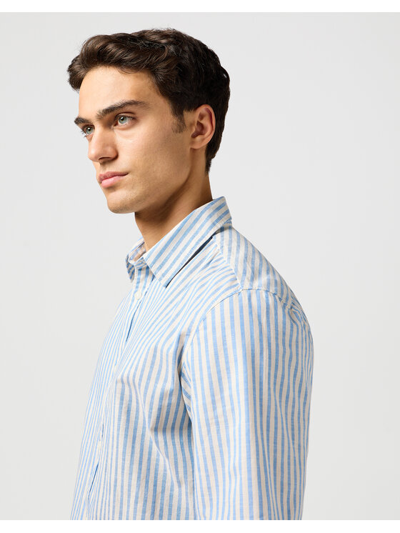 Wrangler Wrangler Koszula 112362757 Niebieski Regular Fit