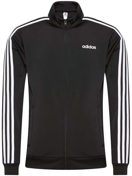 adidas adidas Felpa Essentials 3 Stripes Tricot DQ3070 Nero Regular Fit