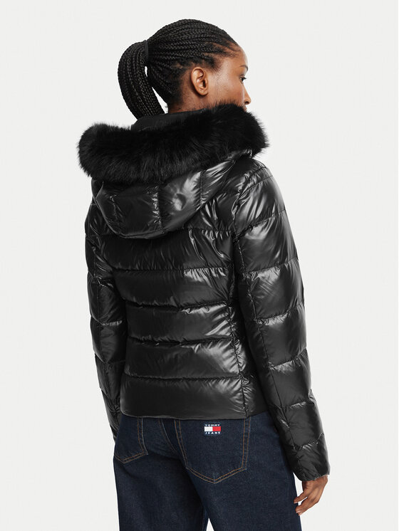 Tommy Hilfiger Tommy Hilfiger Daunenjacke WW0WW51516 Schwarz Slim Fit