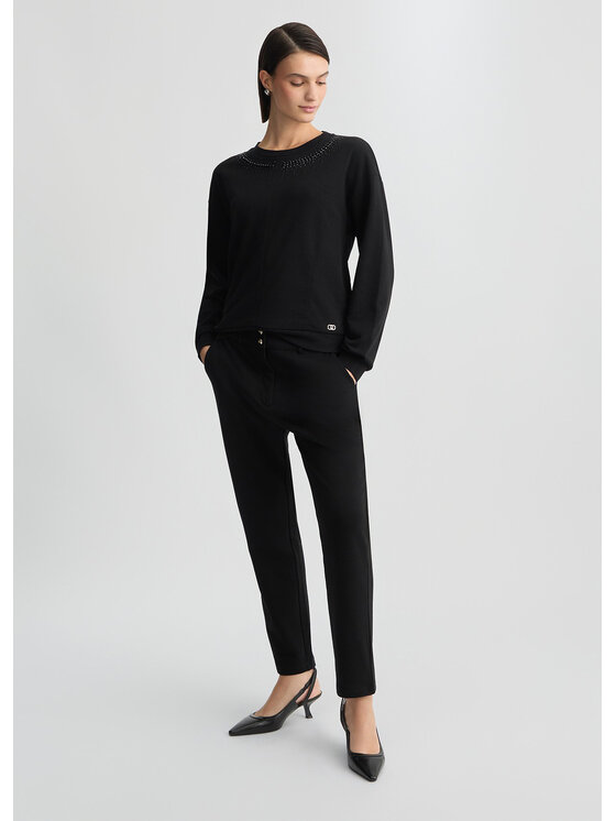 Liu Jo Liu Jo Felpa TA5014F Nero Regular Fit