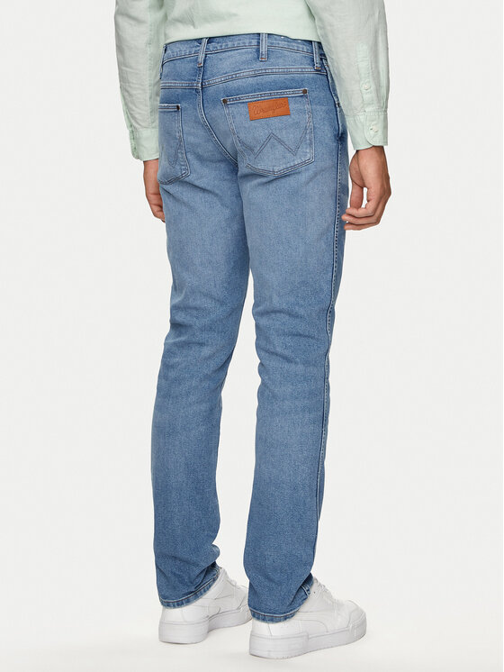 Wrangler Wrangler Jeansy Larston Niebieski Slim Tapered Fit