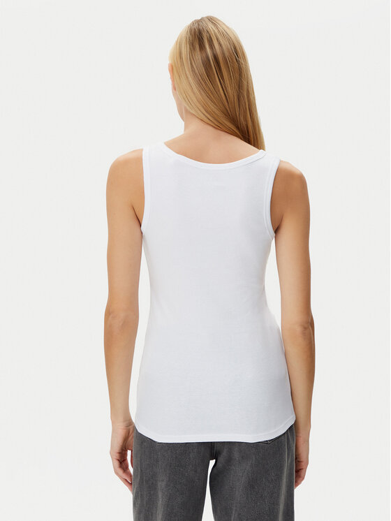 Guess Guess Top W5GP29 KA0H1 Biały Regular Fit
