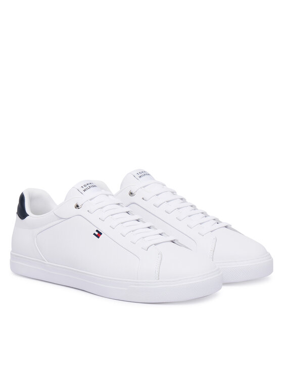 Tommy Hilfiger Tommy Hilfiger Laisvalaikio batai Icon Court FM0FM05946 Balta