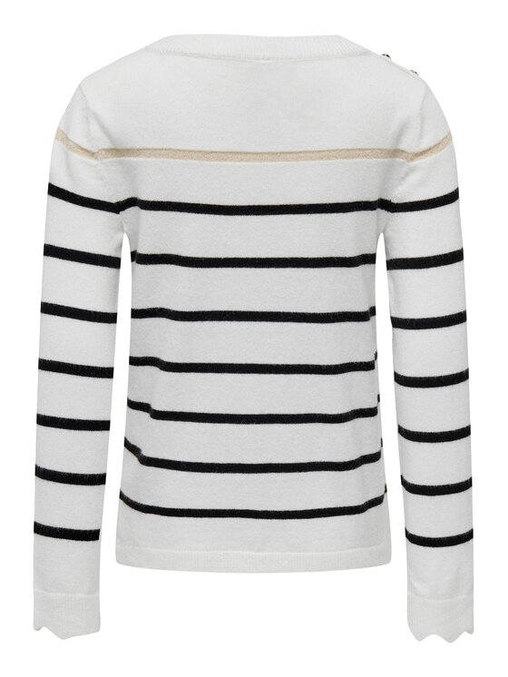 Kids ONLY Kids ONLY Sweter 15302613 Biały Regular Fit